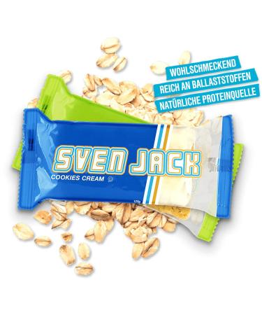 Sven Jack Energy Cake Cranberry - Low Sugar Oatmeal Bar | Original Fitness Flapjack & Snack | 125g (36 Pack) - Buy Online on GoSupps.com