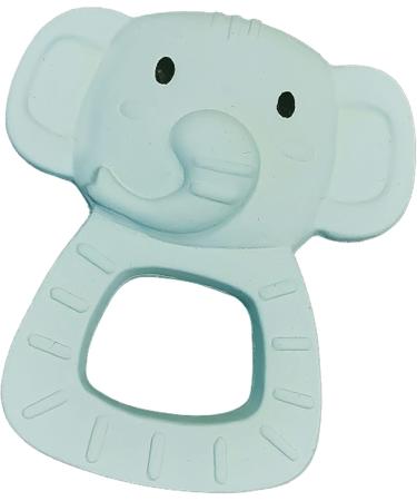 SES Creative 13163 Eli the Elephant Teething Ring - 100% Natural Rubber Multi-Color | Safe & Soft Baby Tooth Toy - Buy Online on GoSupps.com