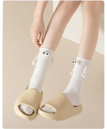 Magnetic Hand Holding Socks 2023 - Funny 3D Doll Couple Socks for Men & Women - Black - Buy Online on GoSupps.com
