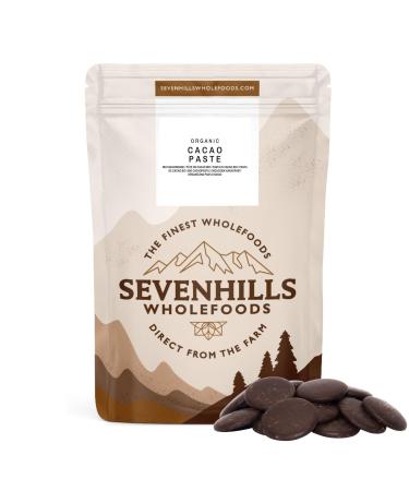 Sevenhills Wholefoods Organic Cacao Paste (Liquor Mass) Drops 500g Unsweetened Chocolate Wafers/Buttons 500 g (Pack of 1) - Buy Online on GoSupps.com