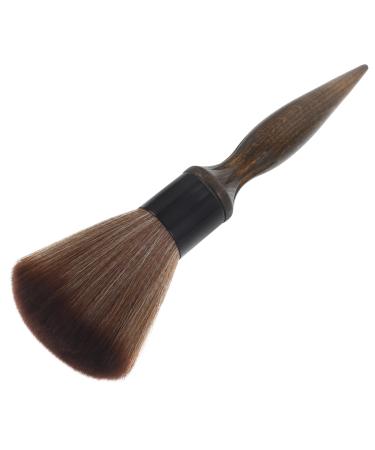 Housoutil Hair Brush Duster Barbers Brush Haircut Brush Hair Cutting Brush Neck Brush Barber Long Handle Wood Accessories