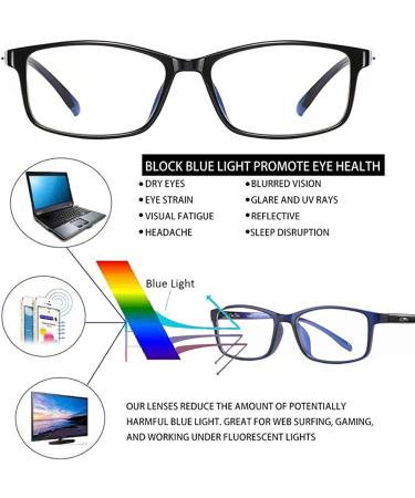 Penbea Blue Light Blocking Glasses - Unisex Black Frames | Anti-Glare Computer Glasses - Buy Online on GoSupps.com