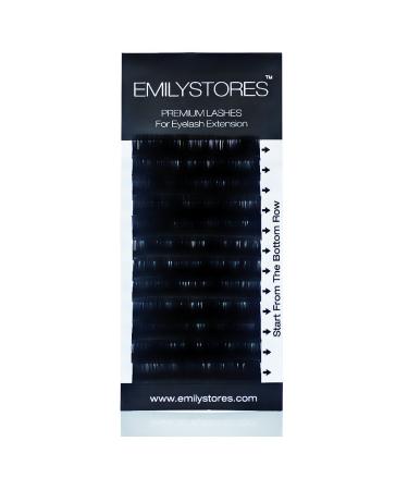 EMILYSTORES Eyelash Extensions 0.07mm Thickness C Curl Length 11mm Silk Mink Fake Eye Lashes In One Tray - Buy Online on GoSupps.com