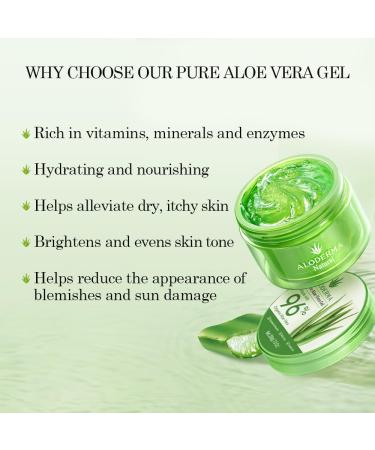 Aloderma Aloe Vera Gel Set 4 Pieces - 500g Aloe Vera Gel 300g Aloe Vera Gel 300g Aloe Vera Gel + Tea Tree Oil 200g Aloe Vera Gel - Buy Online on GoSupps.com