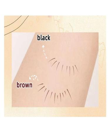 OPLISTE 2023 Double Tip Lower Eyelash Pencil + 50PCS Cotton Pads | Waterproof Liquid Eyeliner in Brown - Super Slim Eye Liner - Buy Online on GoSupps.com