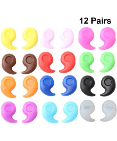 12 Pairs Anti-Slip Holding Tape for Glasses | Silicone Slide-Resistant Sleeves & Leg Covers - Buy Online on GoSupps.com