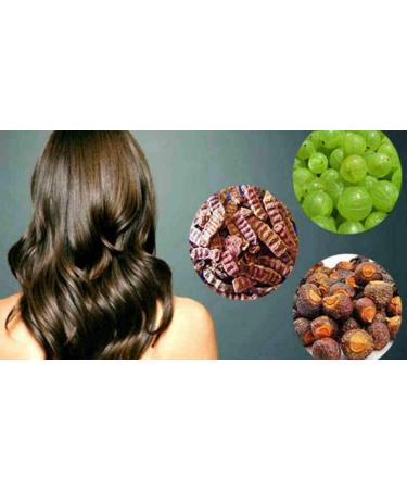 Herbal Magic's 100g - Pure & Natural Amla 100g - Reetha & 100g - Shikakai Powder Natural Hair Conditioner Face Mask - Free from Fillers & Preservatives - Buy Online on GoSupps.com