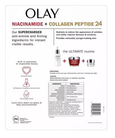Buy Olay Ultimate Niacinamide + Collagen Peptide 24 Hydrating Moisturizer (1.7 oz 2 pk) - International Shipping Available - Buy Online on GoSupps.com