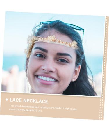 Ipetboom 1set Shell Headband Necklace Hair Accessories Pearl Seaside - Buy Online on GoSupps.com