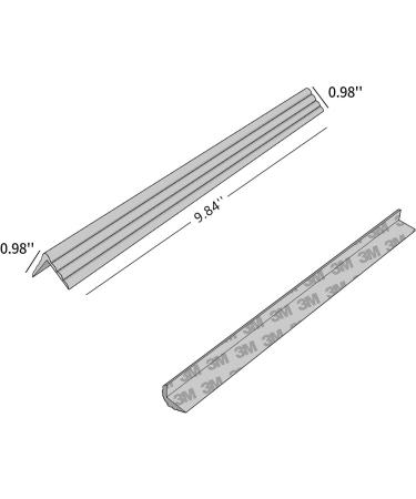 LONGFITE Table Wall Edge Protector 6.56 ft 8 Pack Clear Corner Guards for Furniture & Fireplace Safety - Baby Proofing with Wide Coverage and Safe Silicone Material - Buy Online on GoSupps.com