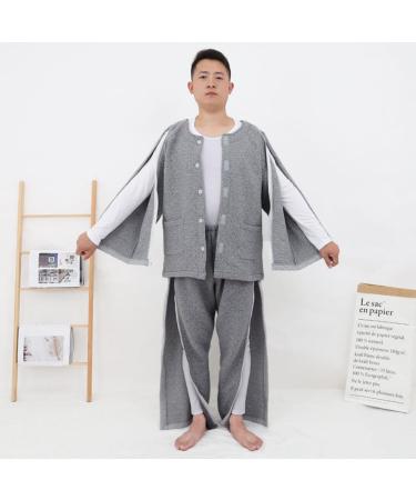 WEEOATAR Patient Clothes - Bedridden Clothing with Zippers | Comfortable Pajamas for Elderly & Disabled | Nursing Aid for Dialysis (Pink M - Buy Online on GoSupps.com