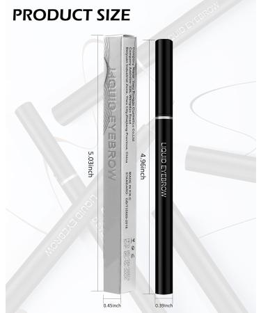 Liquid Eyebrow Pen Professional Lift and Snatch Brow Tint Pen-1PCS Thin Precision Water Eyebrow Pencil Eyeliner Pen Longlasting Waterproof & Smudge-proof Eyebrow Filler for Women Eye Makeup-04Coffee Brown - Buy Online on GoSupps.com