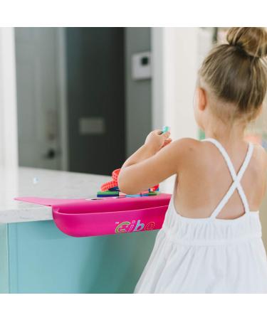 Cibo Food Catching Baby Placemat with Suction - Silicone Wide Mouth Mat for Toddlers, Kids & Babies - Strawberry Red | Watch Video Demo - Buy Online on GoSupps.com