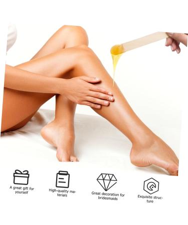 Homoyoyo 400pi ces B tons de Cire Jetables Bois avec Applicateur pour pilation Visage et Corps Bandes de Cire D pilatoires - Buy Online on GoSupps.com