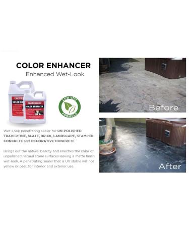 Stone Pro Color Enhancer Wet Look Sealer - Premium Gallon for Stunning Stone Finish | International Shipping Available - Buy Online on GoSupps.com