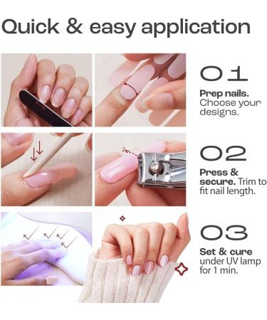 Gya Labs Nail Stickers - Autumn Seasonal Collection for Long Lasting Nail Art (20 Pcs) - Buy Online on GoSupps.com