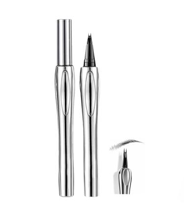 Cooklesa Eyebrow Cookies Eyebrow Cooklesa Upgraded Natural Waterproof Eyebrow Pen With Microfine Tip Two-Pronged Eyebrow Pencil Long-Lasting Natural Brow Eyebrow Pen (#03 Black)
