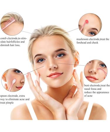 High Frequency Facial Wand Machine FAZJEUNE 4 in 1 Portable Frequency Face Massager Face Care Skin Tightening Machine Set Acne Spot Treatment Kit Reducing Puffy Eyes Wrinkles Dark Circles Freckle - Buy Online on GoSupps.com