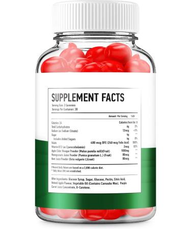 Healthy Keto ACV Gummies - Apple Cider Vinegar Tank Dietary Supplement (60 Gummies) - Buy Online on GoSupps.com