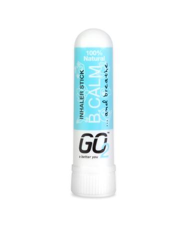 GO2 Inhaler B. Calm Stick Essential Oils for Convenient On-The-Go Use 100% Natural Synthetic-Free and Cruelty-Free (1ml Tube) B Calm