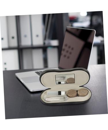Pretyzoom 2-in-1 Glasses Case & Travel Kit - PU Leather Sunglasses Holder & Contact Lens Case | International Shipping - Buy Online on GoSupps.com