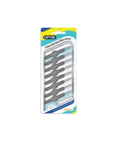 OPTIM interdental brushes pack of 8 grey 1.3mm size 7