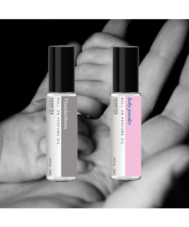 DEMETER Thunderstorm & Baby Powder Perfume Oil Roll on Duo - Buy Online on GoSupps.com