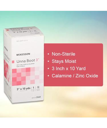 McKesson Unna Boot with Zinc Oxide & Calamine 3 x 10 yd - 12 Pack - Buy Online on GoSupps.com