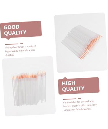 WOONEKY 100pcs Disposable Eyeliner Brush Woman Makeup Brush Lipliner Brush Fine Liner Brush White Nylon - Buy Online on GoSupps.com