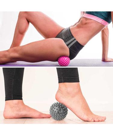 4-Piece Massage Ball Set - Nalcy Angel Ball & Hedgehog Ball for Foot Back & Hand Myofascial Massage (Pink Black) - International Shipping Available - Buy Online on GoSupps.com