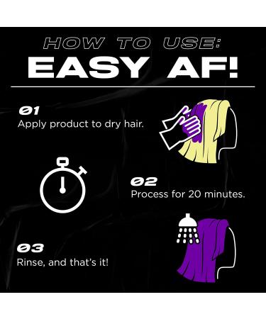 XMONDO Color Super Purple Hair Healing Semi Permanent Color - 8 Fl Oz | Vegan Formula with Hyaluronic Acid, Vegetable Proteins, & Bond Building Technology - Buy Online on GoSupps.com