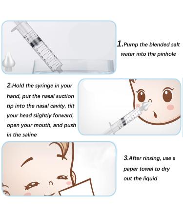 2 Pack Nasal Shower - 10ml Professional Nasal Rinse & Reusable Nasal Rinser | Safe Comfortable Nasal Wash Cleaner for All - Buy Online on GoSupps.com