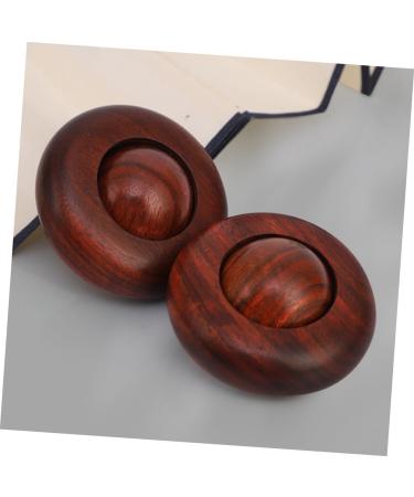 Hand Massager & Training Balls | Wooden Palm Massage & Exercise Balls for Relaxation & Hand Strength - Buy Online on GoSupps.com