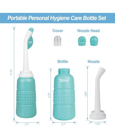 Topquafocus 12oz Perineal Bottle - Portable Travel Bidet for Postpartum Care | Essential After Birth Cleaning for Women - Blue - Buy Online on GoSupps.com