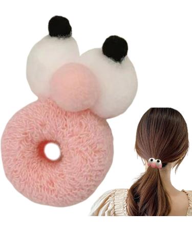 Funny Hair Clips - Scrunchy Hair Ties High Elasticity Big Eyes Funny Hair Ties Girls Daily Hair Accessories For Playful Styles & Firm Grip Pink - Buy Online on GoSupps.com