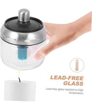 Zerodeko 1pc Castor Seasoning Storage Jar Glass Storage Jar Container with Lids Terrarium Fogger Concise Seasoning Pot Condiment Jars Honey Stainless Steel Storage Tank Pack - Buy Online on GoSupps.com