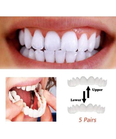 Ulat 5 Pairs Provisional Dentures | Temporary Smile Comfort Fit Cosmetic Teeth Prosthesis | No Pain No Drilling - Shop Now! - Buy Online on GoSupps.com
