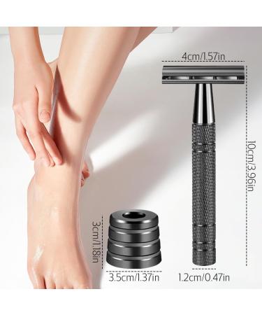 Jodial Safety Razor for Men & Women - Rose Gold Double Edge Razor with 10 Platinum Blades | International Shipping Available - Buy Online on GoSupps.com