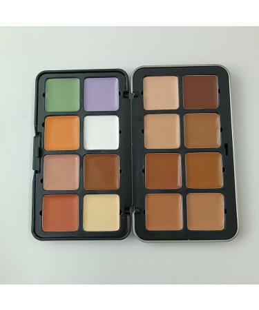 Concealers cream makeup contouring - 16-color face contouring and highlighter palette. Long-lasting hydrating cream concealer palette for imperfections. - Buy Online on GoSupps.com