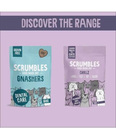 Scrumbles Chillz Cat Calming Treats 60g - Natural Anxiety Relief for Cats - Buy Online on GoSupps.com
