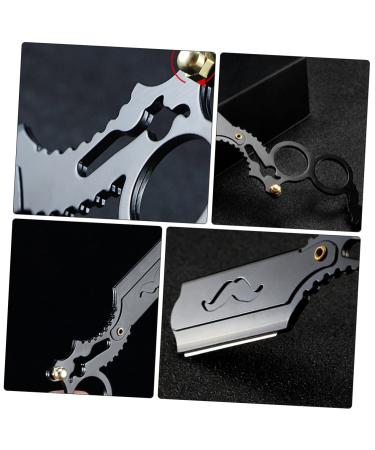 1pc Stainless Steel Black Shaver for Men - Premium Razor for a Smooth Shave | International Shipping Available - Buy Online on GoSupps.com