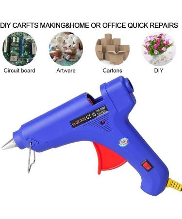 Manelord Glue Gun - 100W Hot Glue Gun with 10Pcs High Adhesion Hot Glue Sticks for Car Dent Repair  Home Improvement  Quick Daily Repair and DIY Small Craft Projects Blue - Buy Online on GoSupps.com