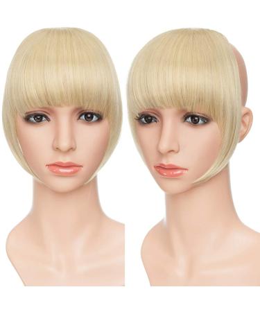 Buy SEGO Clip-in Pony Hairpiece Extensions | Ash Blonde & Bleach Blonde Fringe Bangs | Straight Human Hair Look | International Shipping Available - Buy Online on GoSupps.com