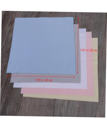 FRCOLOR 5pcs Suede Cleaning Cloth for Glasses & Sunglasses Ideal Lens & Screen Cleaner Perfect for Men & Motorcycle Keychains - Buy Online on GoSupps.com