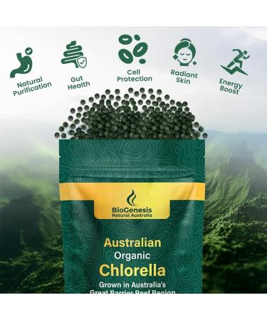 Biogenesis Organic Supergreens Kit Australian Grown Chlorella Tablets (300ct) & Unflavored SuperGreens Powder (300g) Complete Vegan Daily Green Blend for Immune System Support & Natural Energy - Buy Online on GoSupps.com