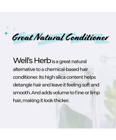Herbal Ayurvedic Hair Oil Mix with 18 Herbs - 2.5oz - Shiny Hair, Growth & Fall Reduction - Wells Herb - Buy Online on GoSupps.com