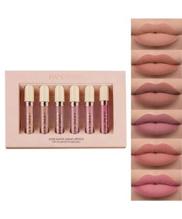 Buy 6PCS Liquid Lipstick Set | Matte Velvet Lip Gloss - Waterproof & Moisturizing Makeup Kit - Buy Online on GoSupps.com