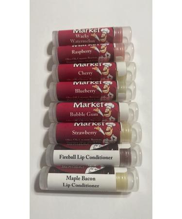 Organic Beeswax Lip Balm - 8 Flavors for Chapped Lips - Moisturizing Strawberry Treatment - International Shipping Available - Buy Online on GoSupps.com