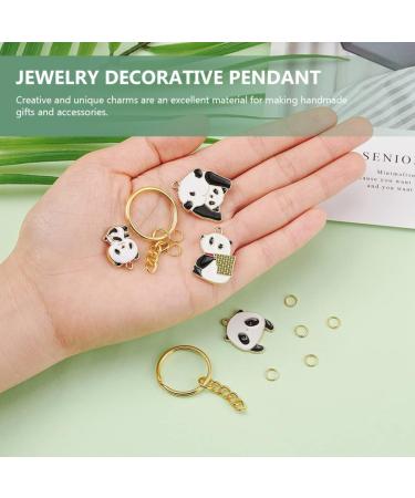 2 Boxes Panda Bamboo Pendant Keychain for Keys Animal Pendant Keychain Key Chain Making Supplies Bag 0.2X2.4X2.7CMx3pcs As Shownx3pcs - Buy Online on GoSupps.com