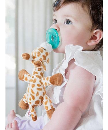 WubbaNub Giraffe Infant Pacifier 0-6 Months | Soft & Cuddly Baby Comfort - Buy Online on GoSupps.com